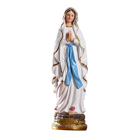 Imagem Nossa Senhora de Lourdes Estatueta em Resina Detalhada