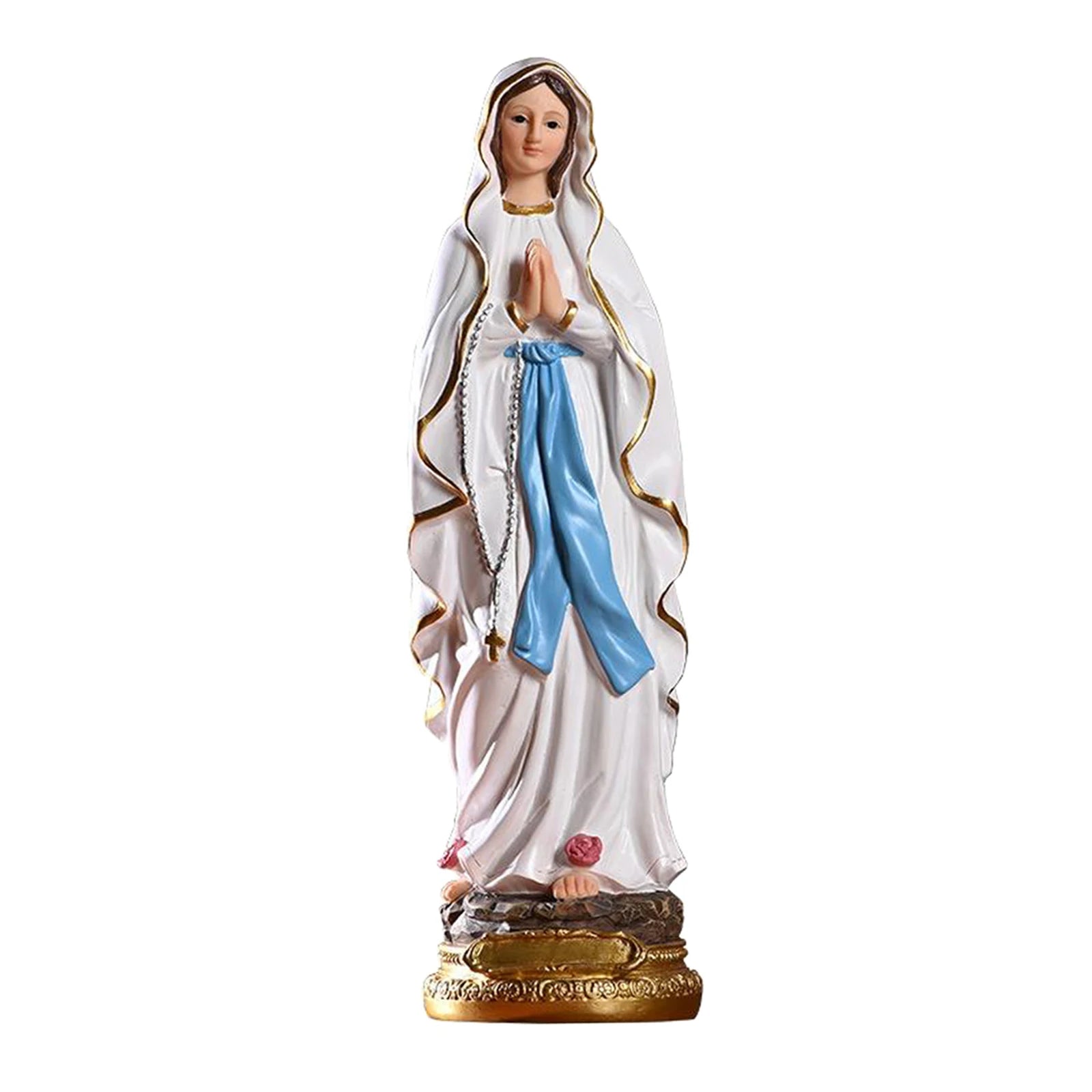 Imagem Nossa Senhora de Lourdes Estatueta em Resina Detalhada