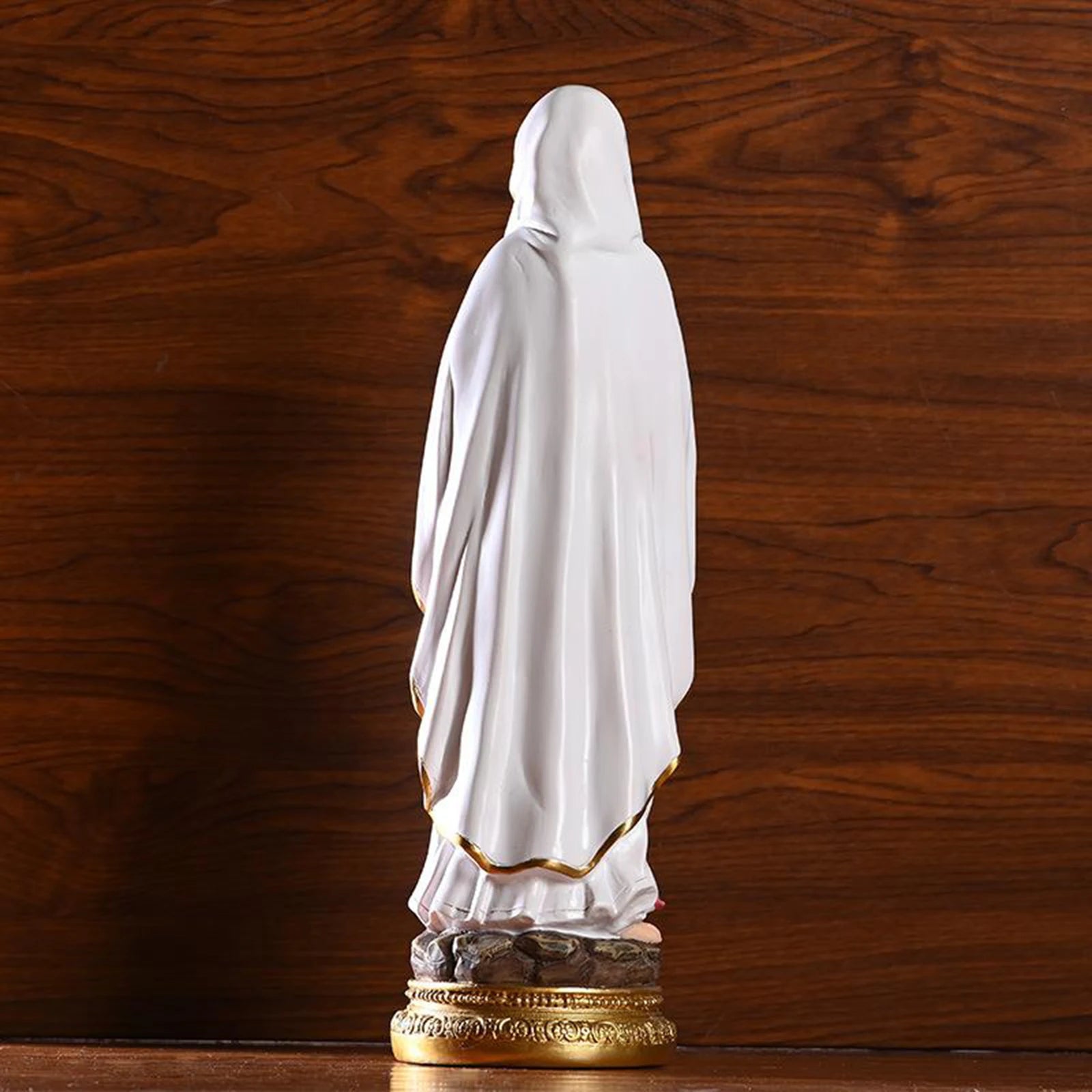 Imagem Nossa Senhora de Lourdes Estatueta em Resina Detalhada