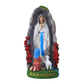 Imagem Nossa Senhora de Lourdes Tradicional em Resina Detalhada